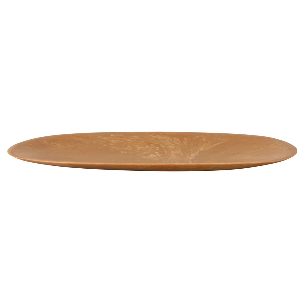 Oval Marbled Resin Platter