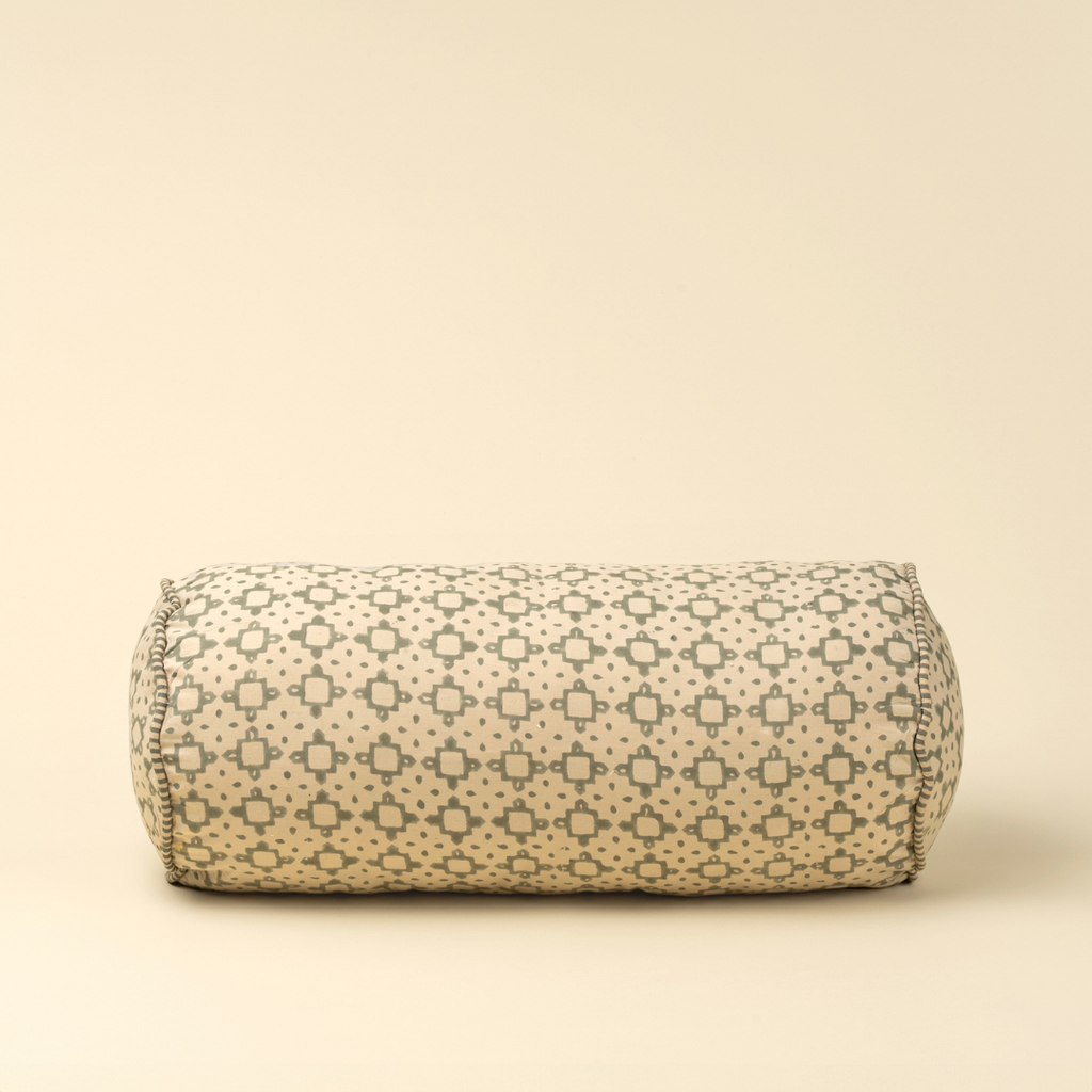 Kiran Block Print Bolster Pillow