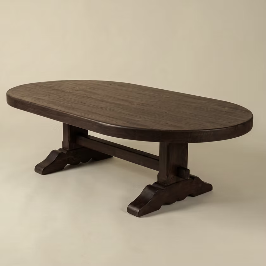 Arden Reclaimed Wood Oval Coffee Table (Two Colours Available)