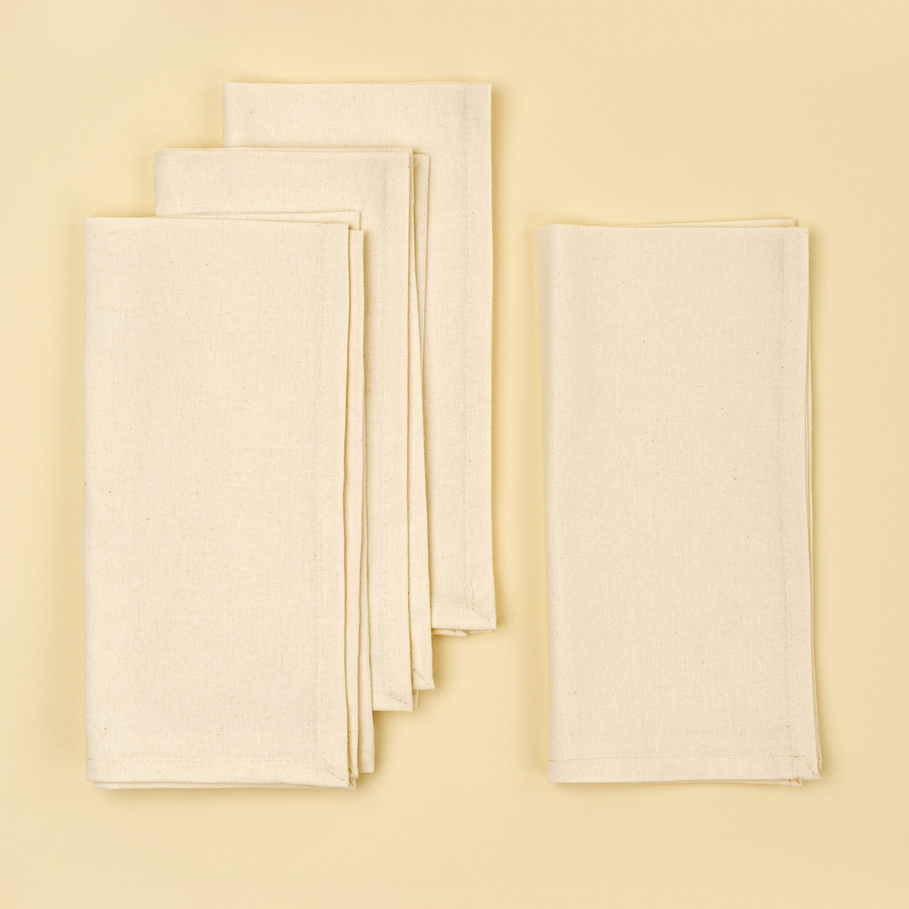 Calla Cotton Napkins - Ivory (Sold Individually)