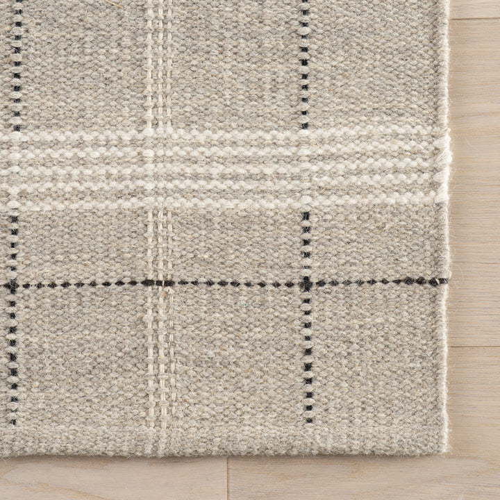 Dash & Albert - Downing Plaid Grey Wool Rug