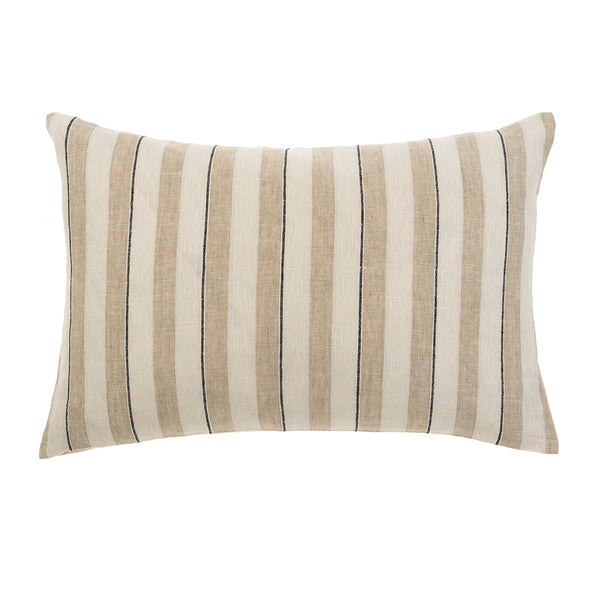 Seaside Stripe Linen Pillow (Two Sizes Available)