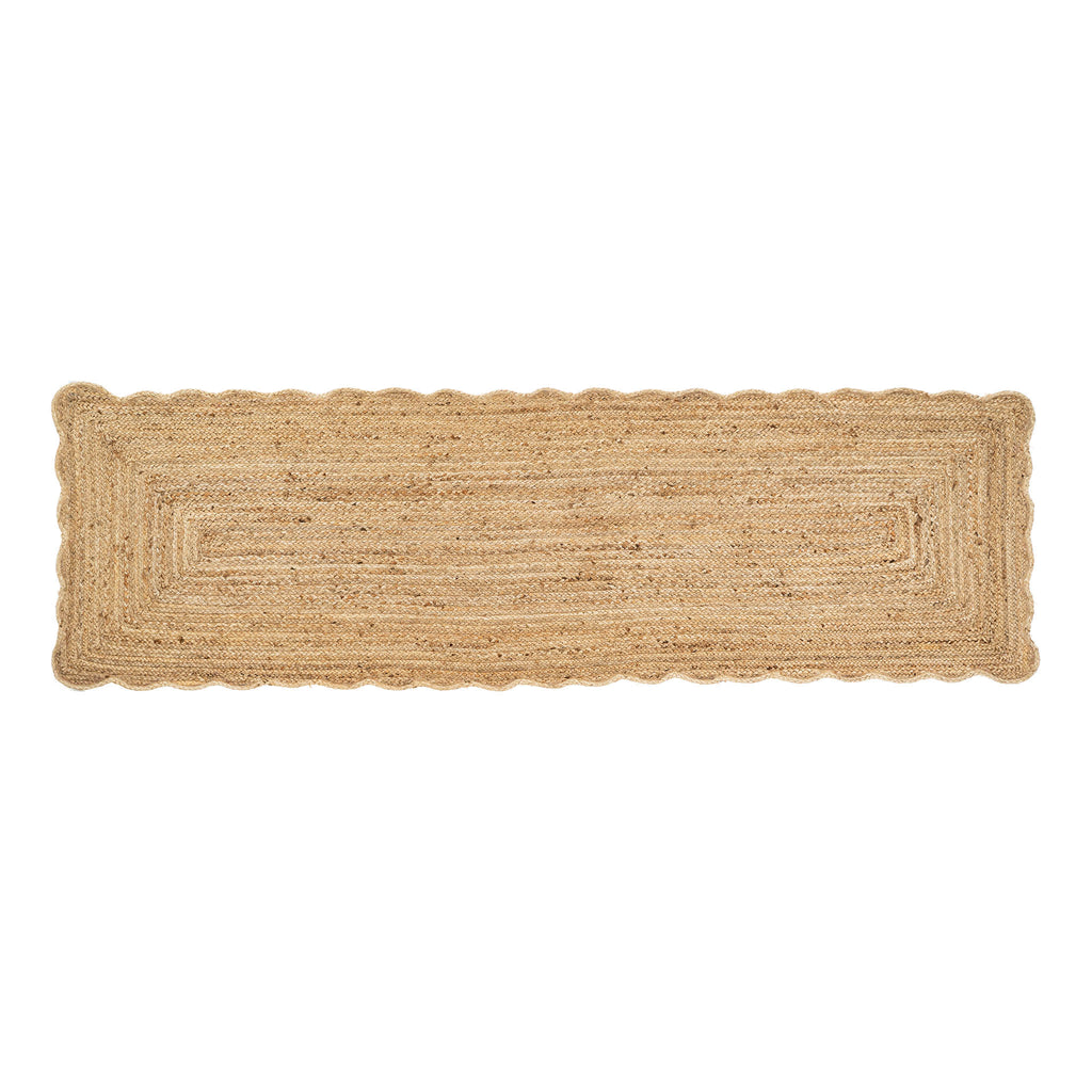 Scalloped Jute Rug (Two Sizes Available)