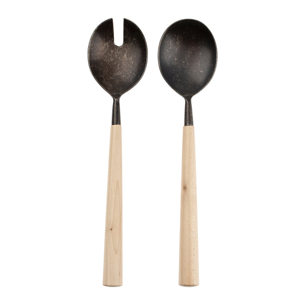 Maple Wood Salad Servers (Two Colours Available)