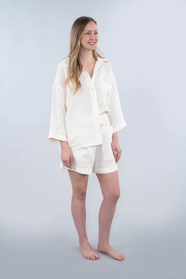 Linen Lounge Set - Ivory