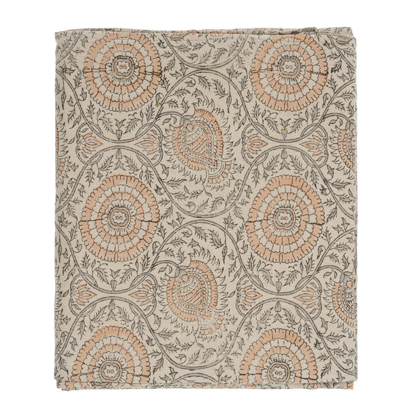 Botanique Block Print Tablecloth (104" x 60")