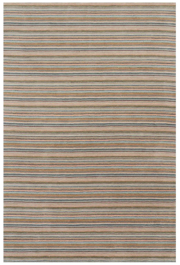 Dash & Albert - Brindle Stripe Clay Hand Loom Knotted Wool Rug