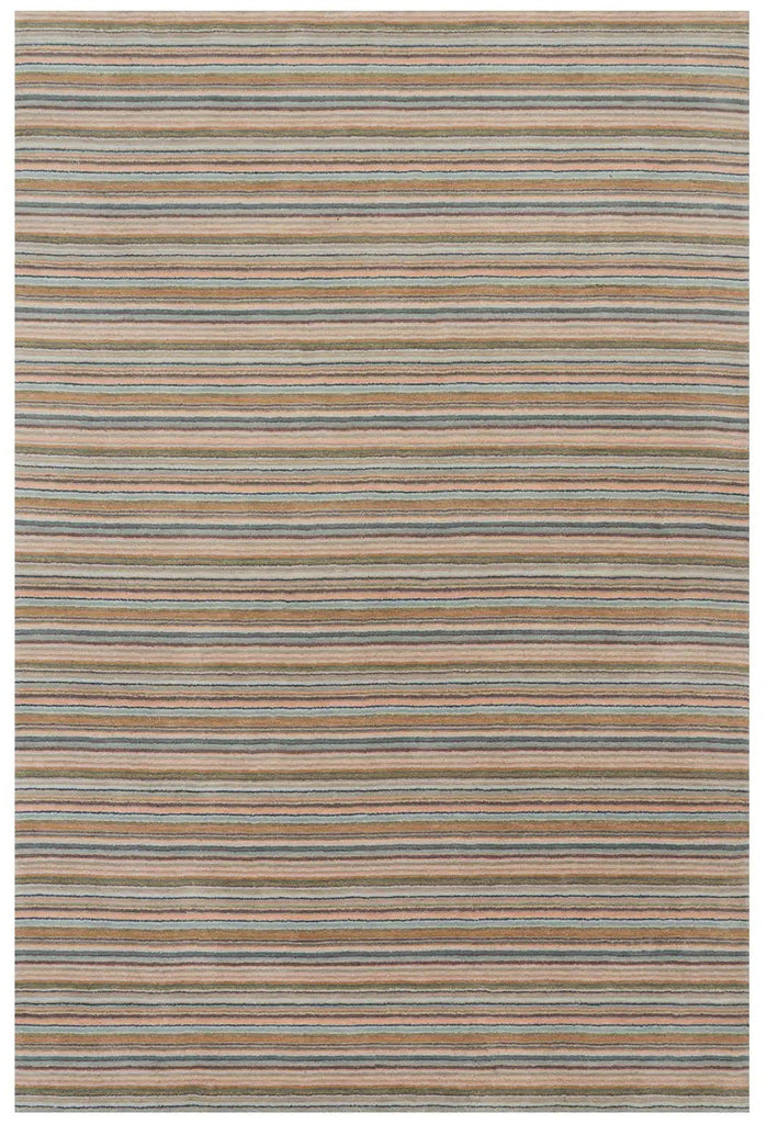 Dash & Albert - Brindle Stripe Clay Hand Loom Knotted Wool Rug