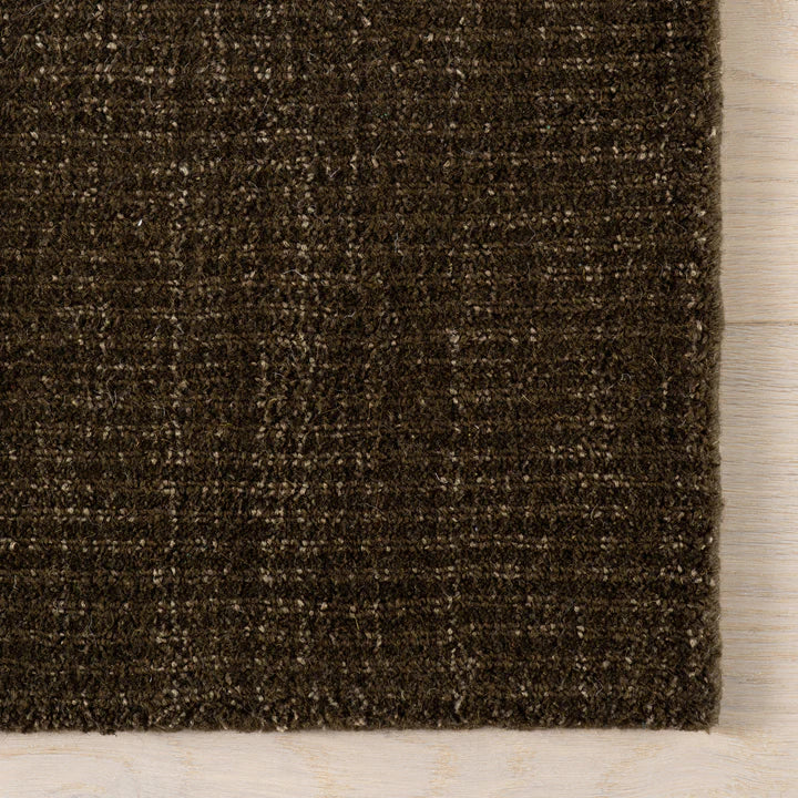 Dash & Albert - Crosby Solid Brown Wool Rug