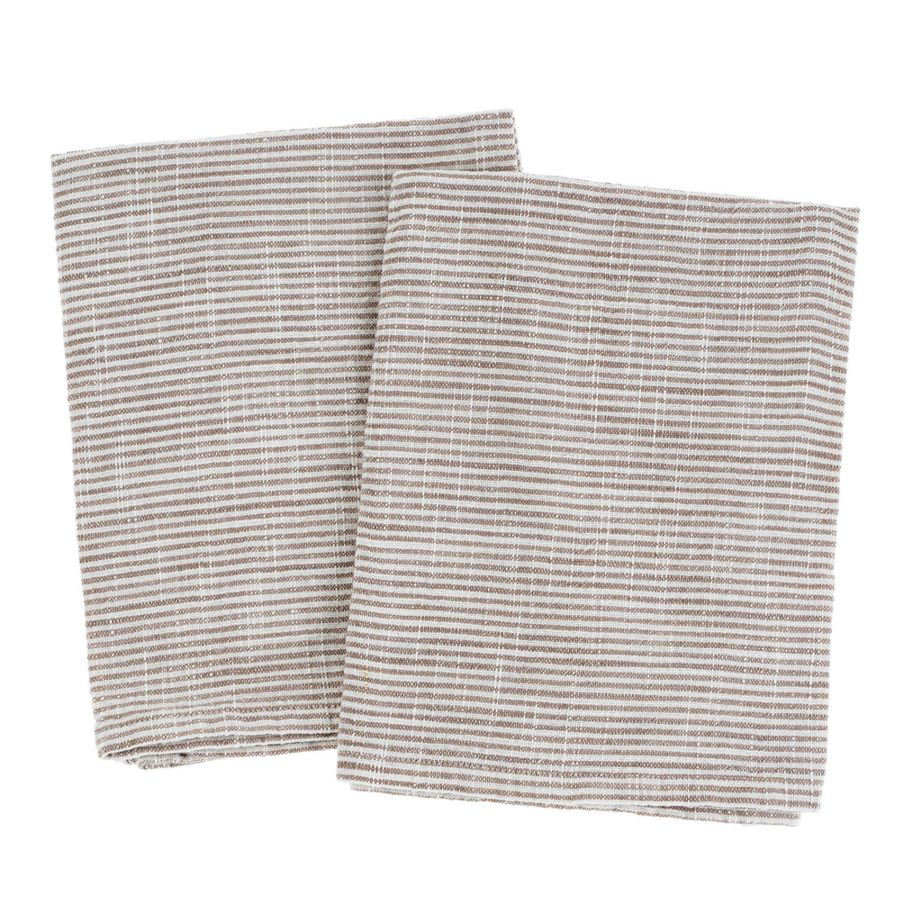 Striped Tea Towel - Mink (Sold Individually)