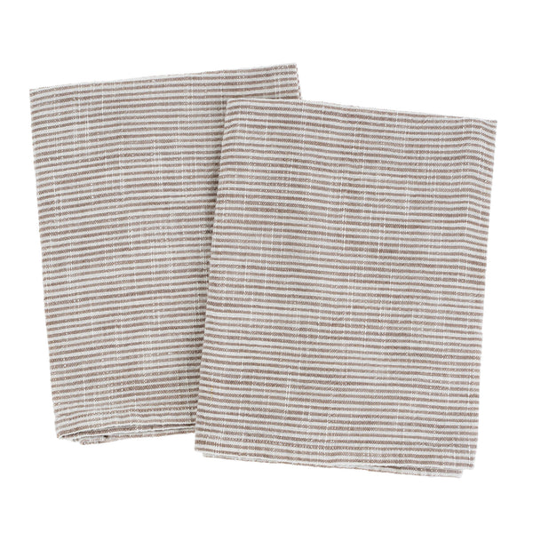 Striped Tea Towel - Mink (Sold Individually)