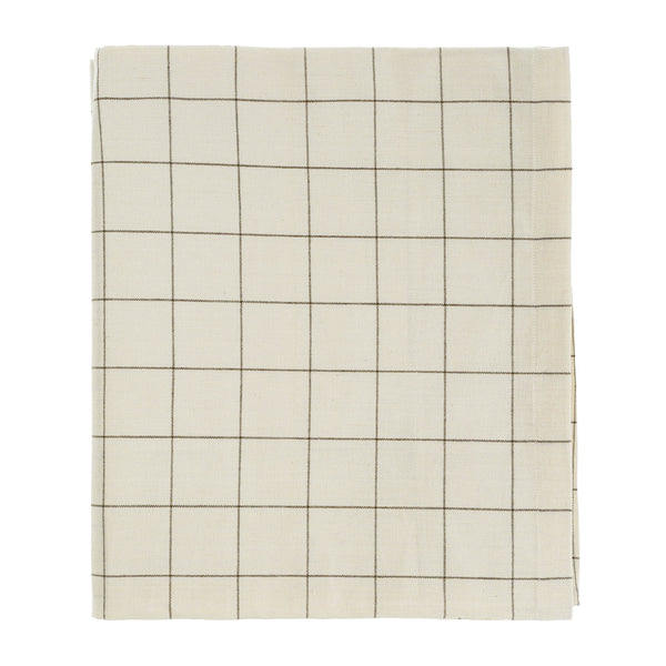 Check Tablecloth - Taupe (104" x 60")