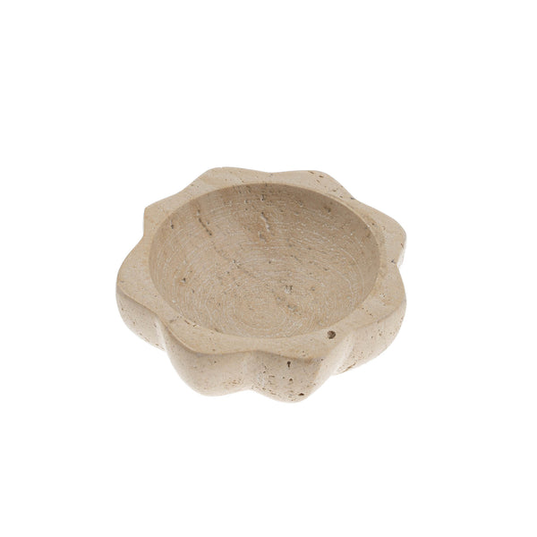 Lotus Salt Bowl - Travertine