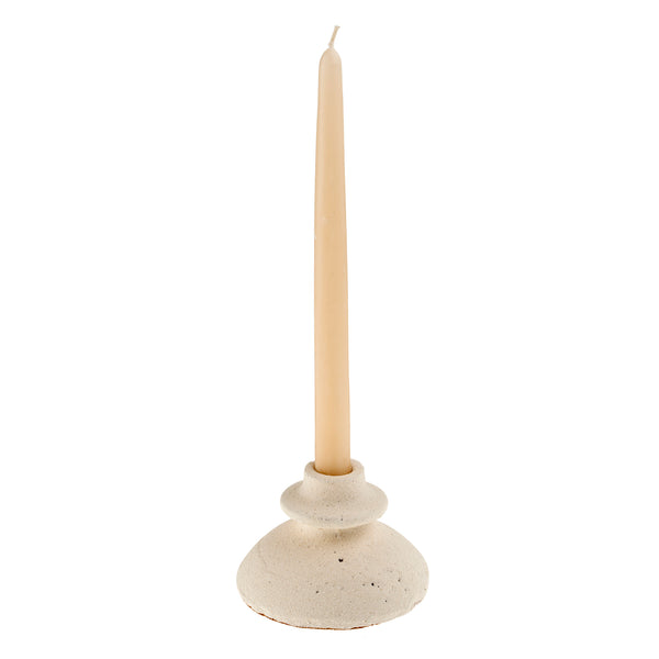 Arta Terracotta Candle Holders - White (Three Sizes Available)