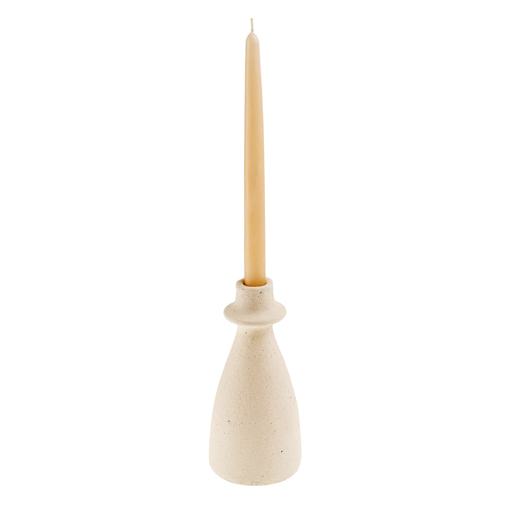 Arta Terracotta Candle Holders - White (Three Sizes Available)