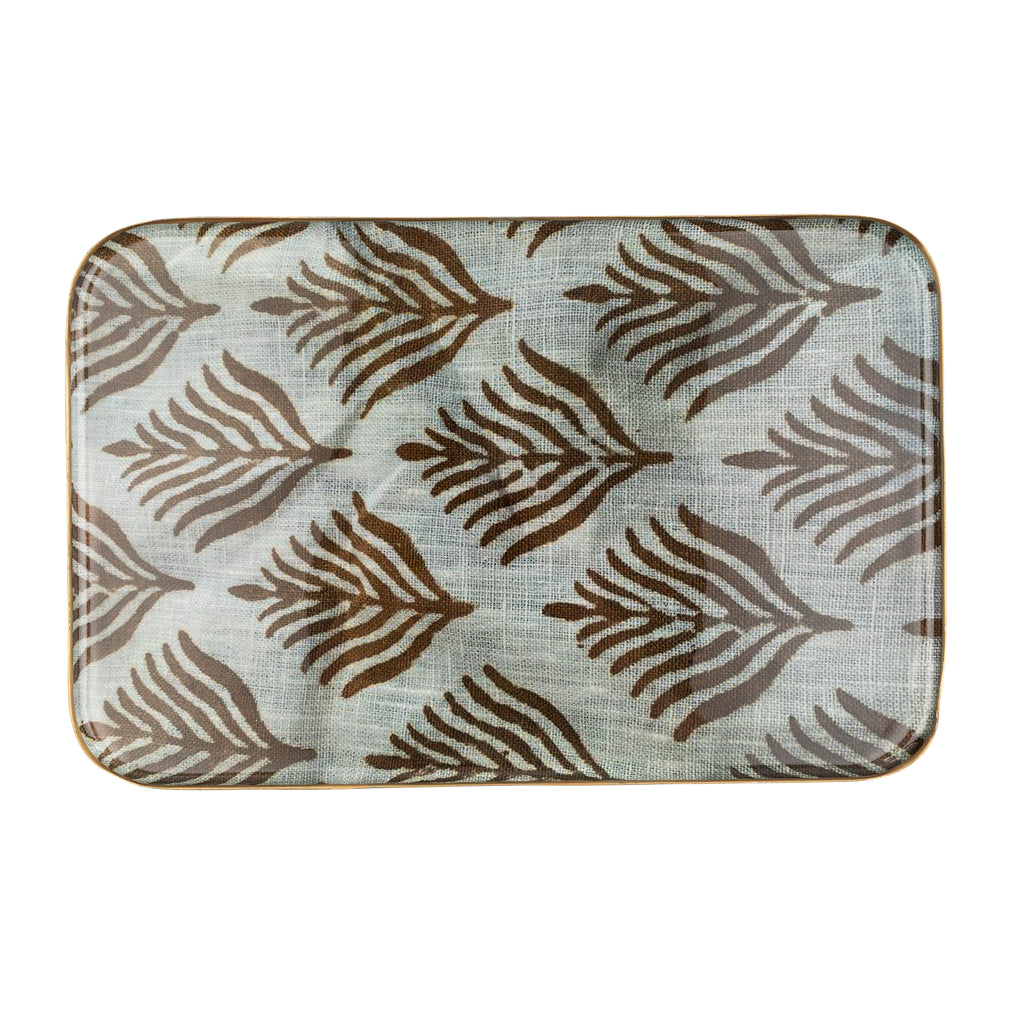 Pluma Enameled Trays (Two Sizes Available)