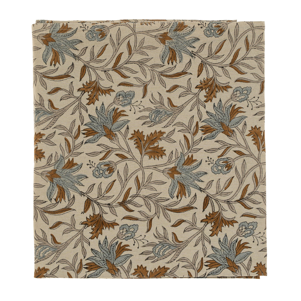 Cecily Block Print Tablecloth (102" x 60")