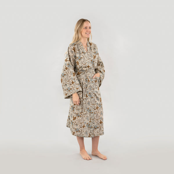 Cecily Block Print Kimono