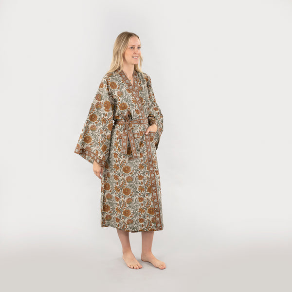 Rosalind Block Print Kimono