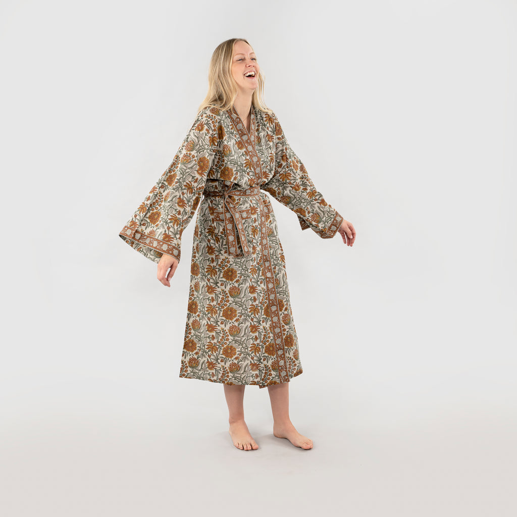 Rosalind Block Print Kimono
