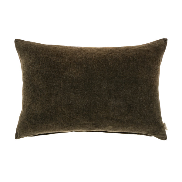 Vera Velvet Pillow - Avocado (16" x 24")