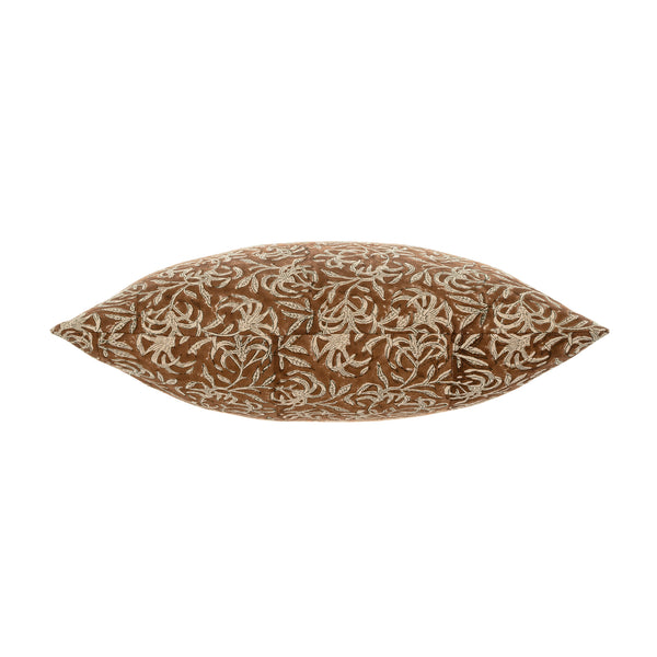 Saffron Block Print Pillow (20" x 20")