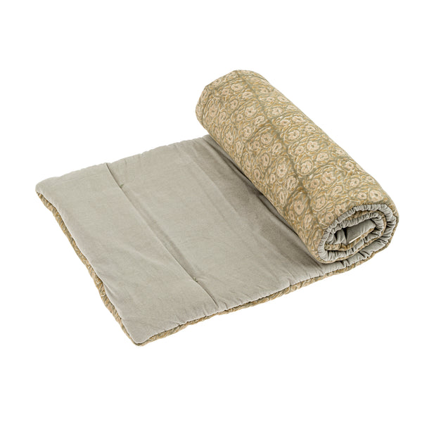 Lata Block Print Velvet French Mattress