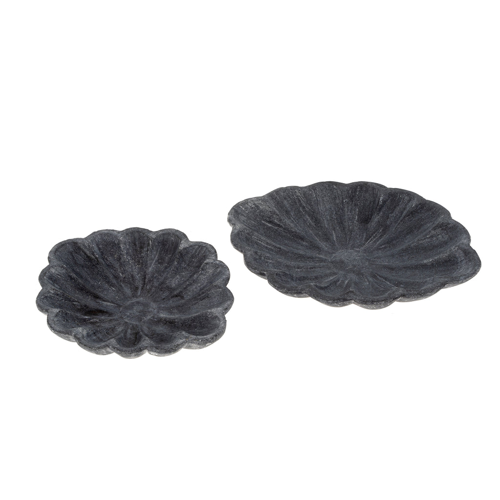 Marble Daisy Dishes (Two Sizes Available)