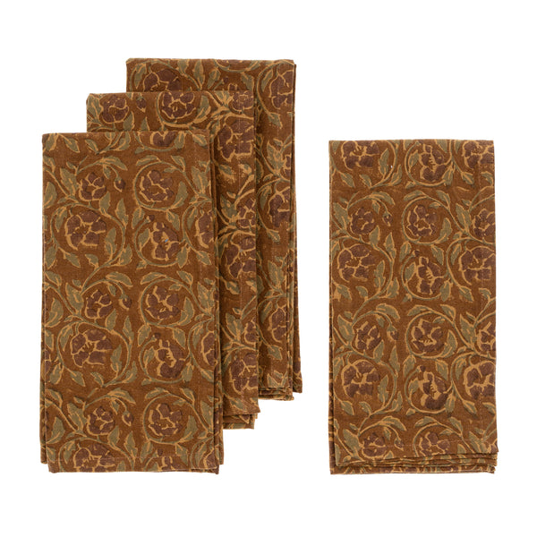 Mayur Block Print Napkins (Sold Individually)