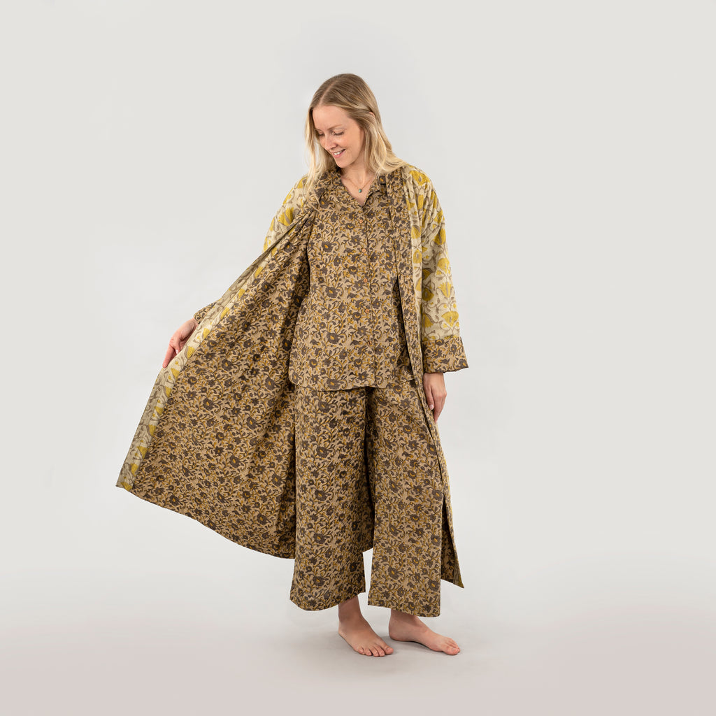 Lakshmi Reversible Kimono Robe