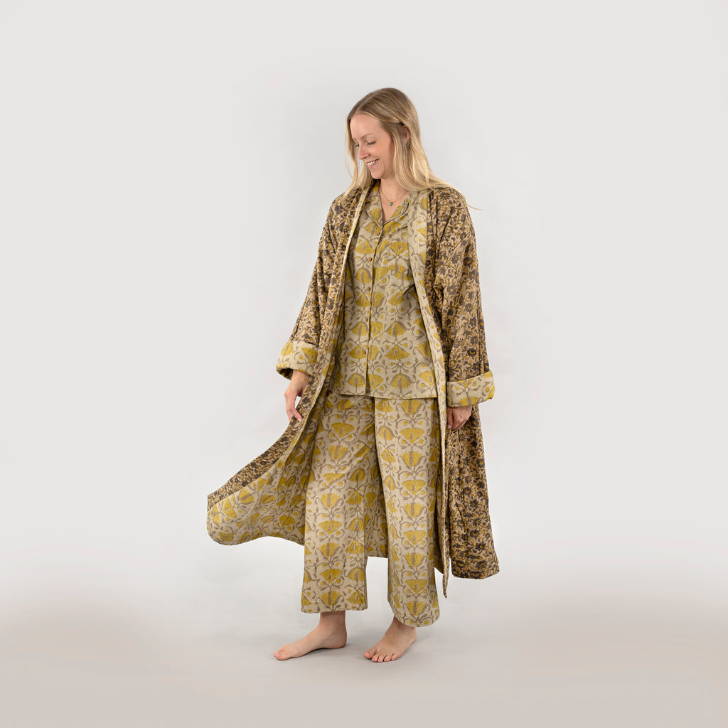 Lakshmi Reversible Kimono Robe