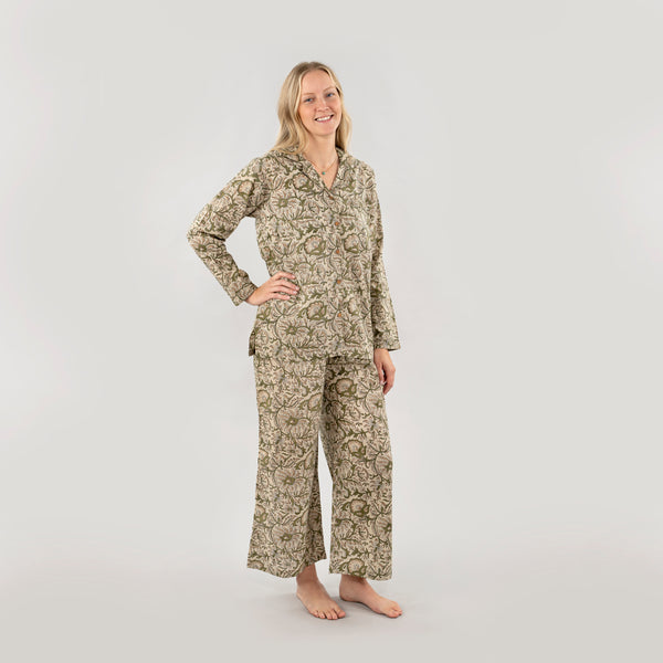 Pallavi Block Print Pyjama Set (Two Sizes Available)