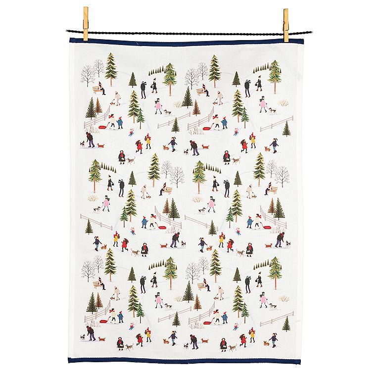 Outdoor Village Tea Towel