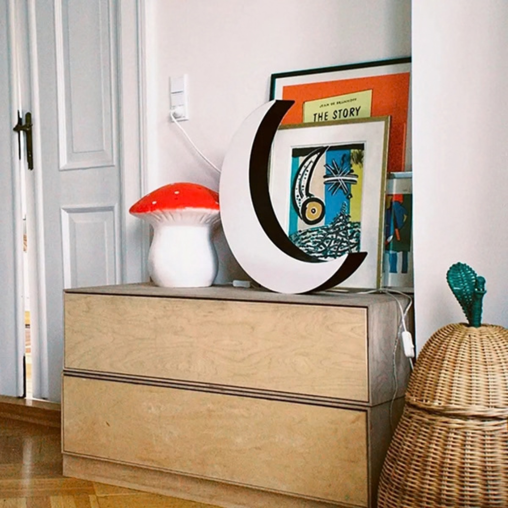 Mushroom Table Lamp - Medium (Two Colours Available)
