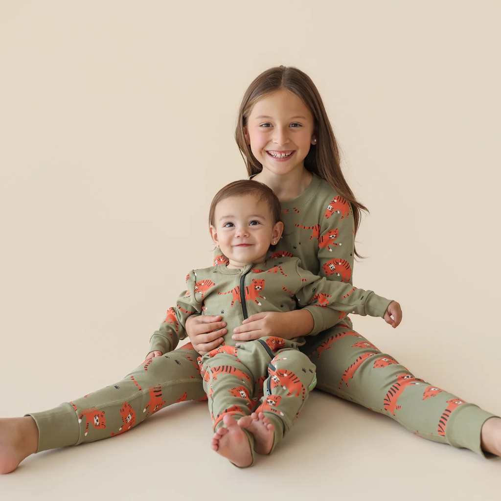 Parade Organics 'My Jammies' Organic Kids' Pajamas - Tigers