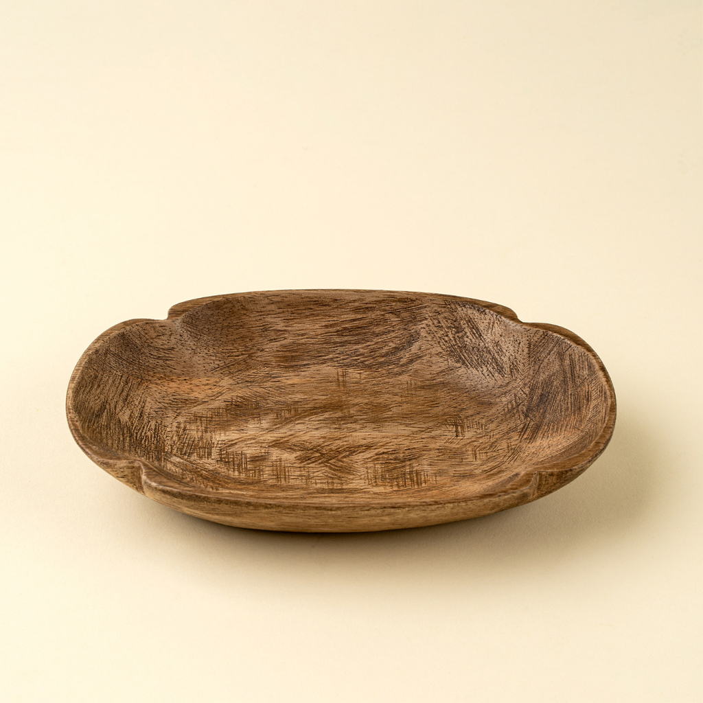 Spade Carved Dish - Oval