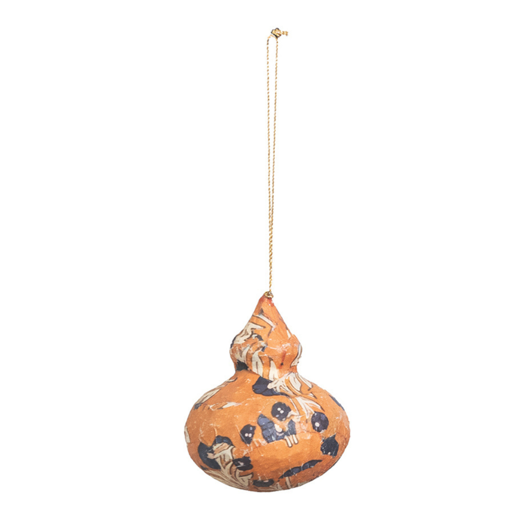 Block Printed Finial Ornaments (Eight Styles Available)