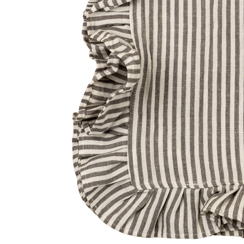 Ruffle Stripe Tea Towels - Grey (Two Styles Available)