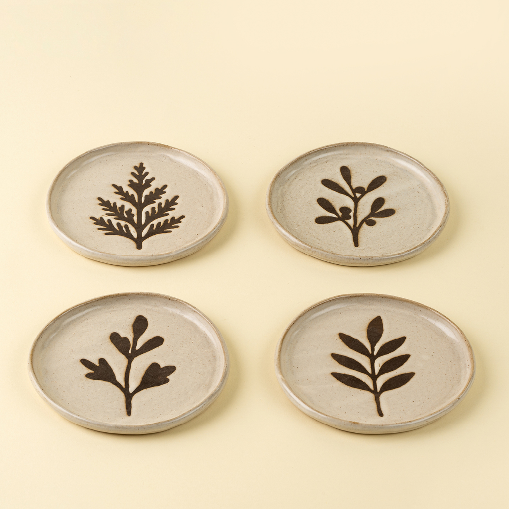 Pressed Botanical Plates (Four Styles Available)