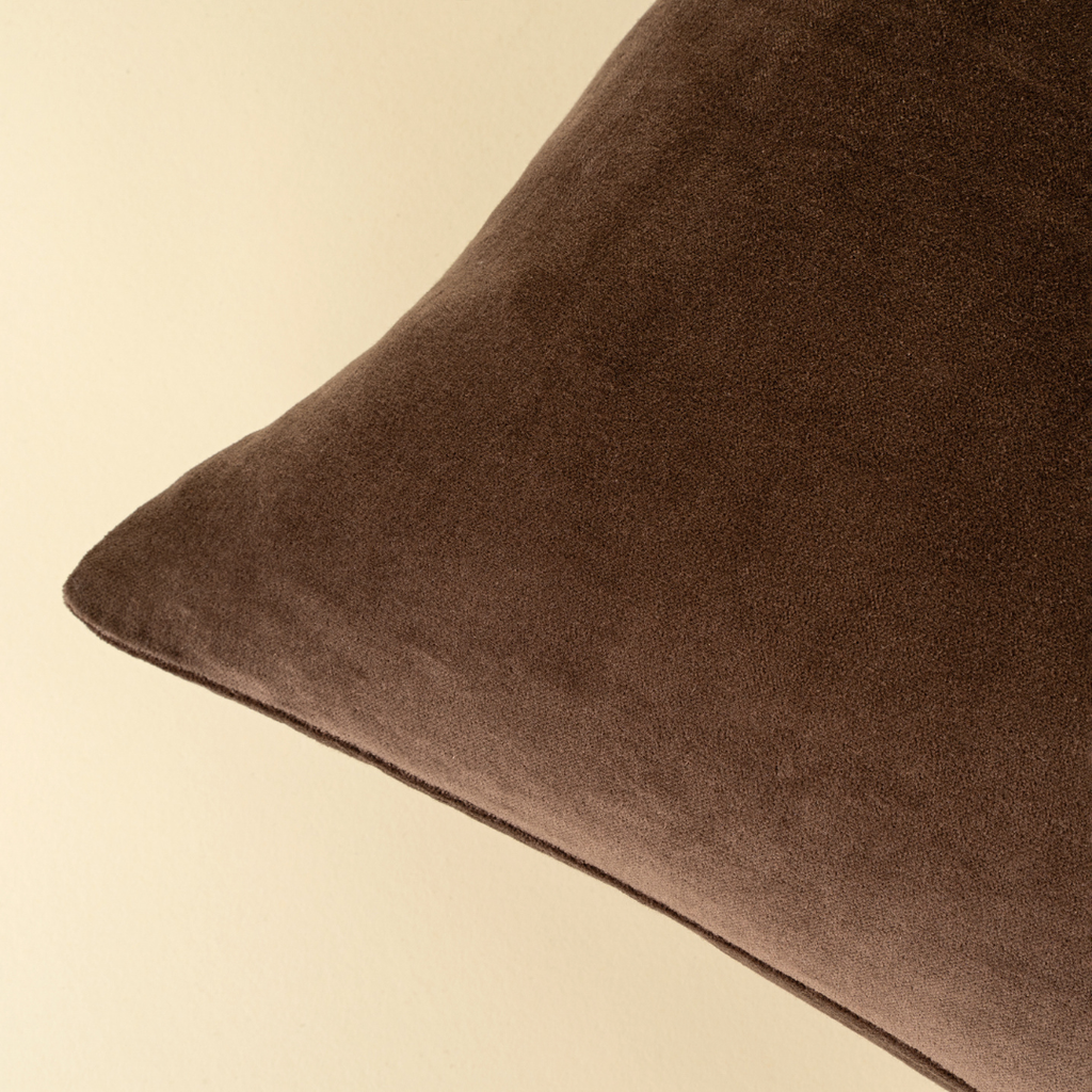 Vera Luxe Velvet Pillow - Clove (Two Sizes Available)