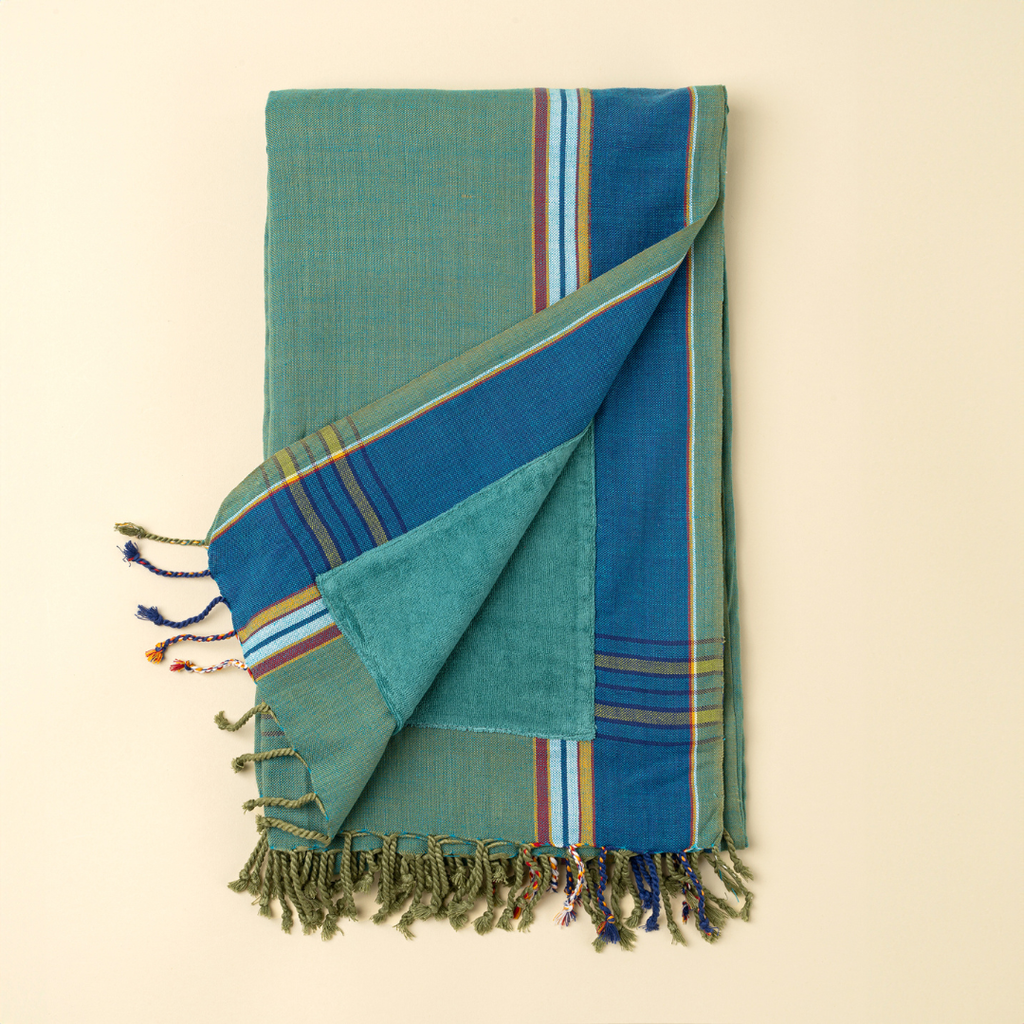 Kikoy Beach Towel / Sarong - Teal