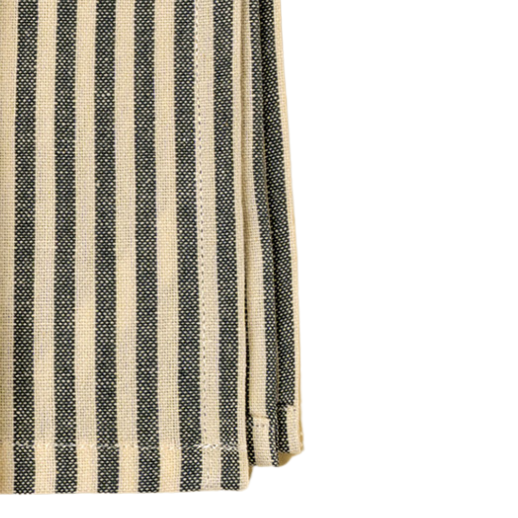 Hampton Stripe Tea Towels - Slate Grey (Two Styles Available)
