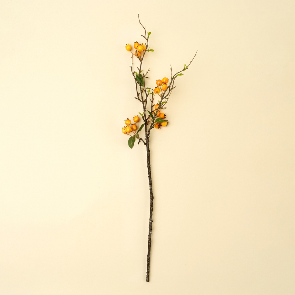 Orange Berry Branch - 24.5"H