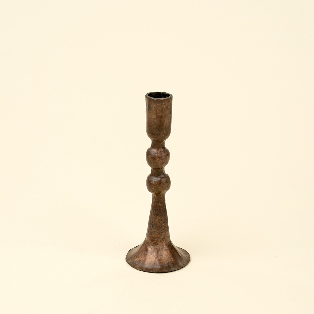 Caldera Tarnished Copper Candlesticks  (Two Sizes Available)