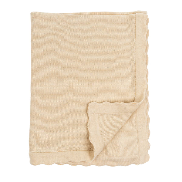 Scalloped Knit Toddler Blanket