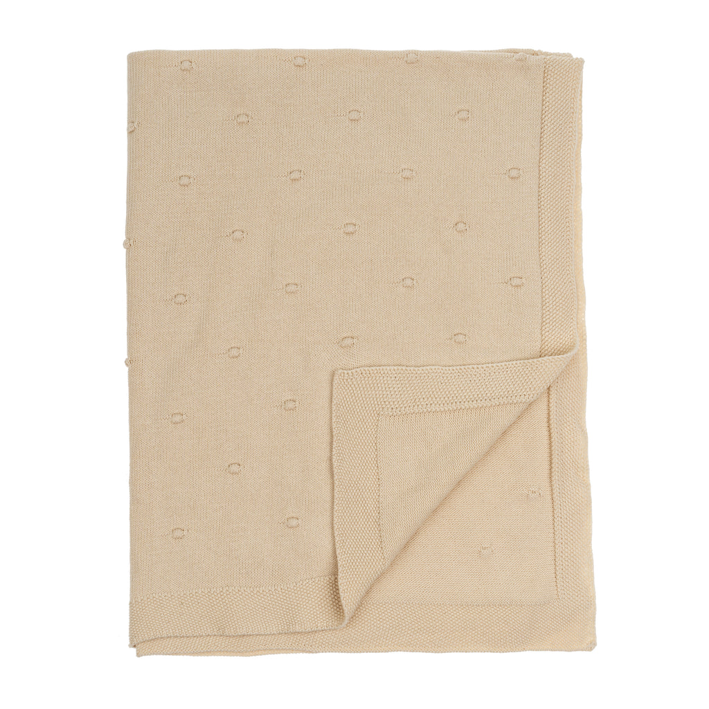 Polka Dot Knit Toddler Blanket