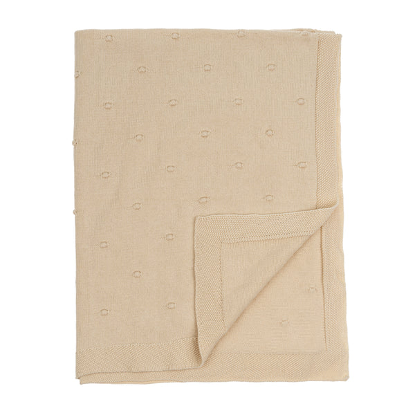 Polka Dot Knit Toddler Blanket