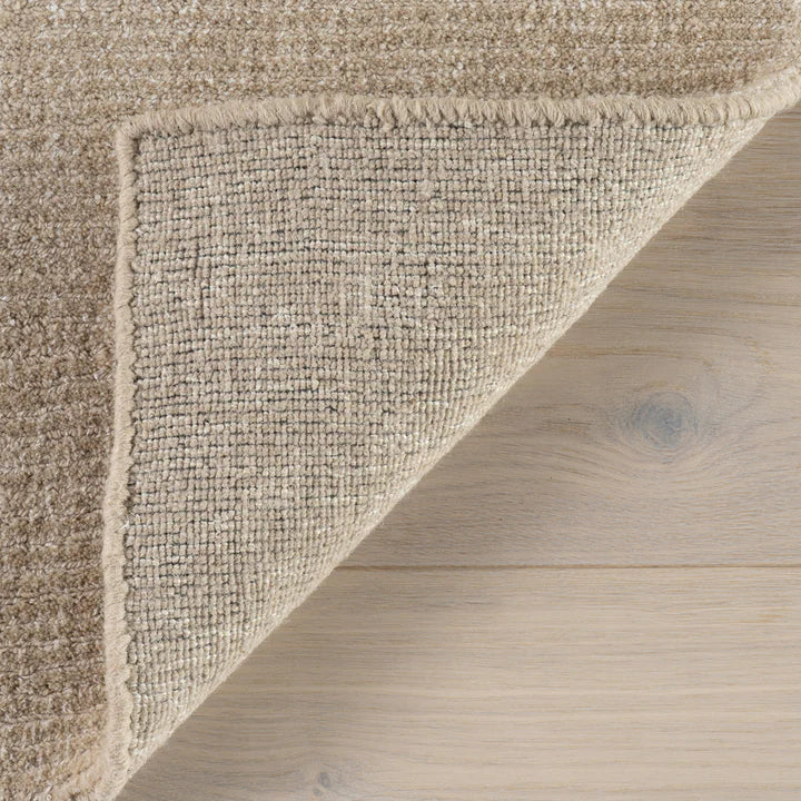 Dash & Albert - Crosby Solid Beige Wool Rug