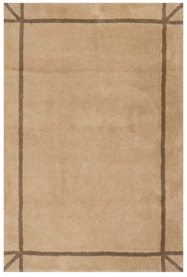 Dash & Albert - Sivra Bordered Sand Cotton Rug