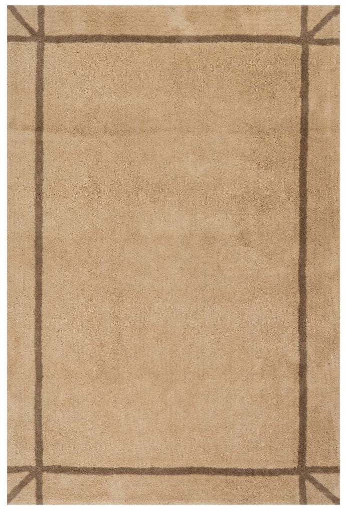 Dash & Albert - Sivra Bordered Sand Cotton Rug